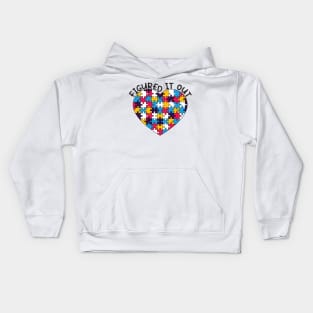 "Figured It Out" Polyamory Pride - Puzzle Heart Kids Hoodie
